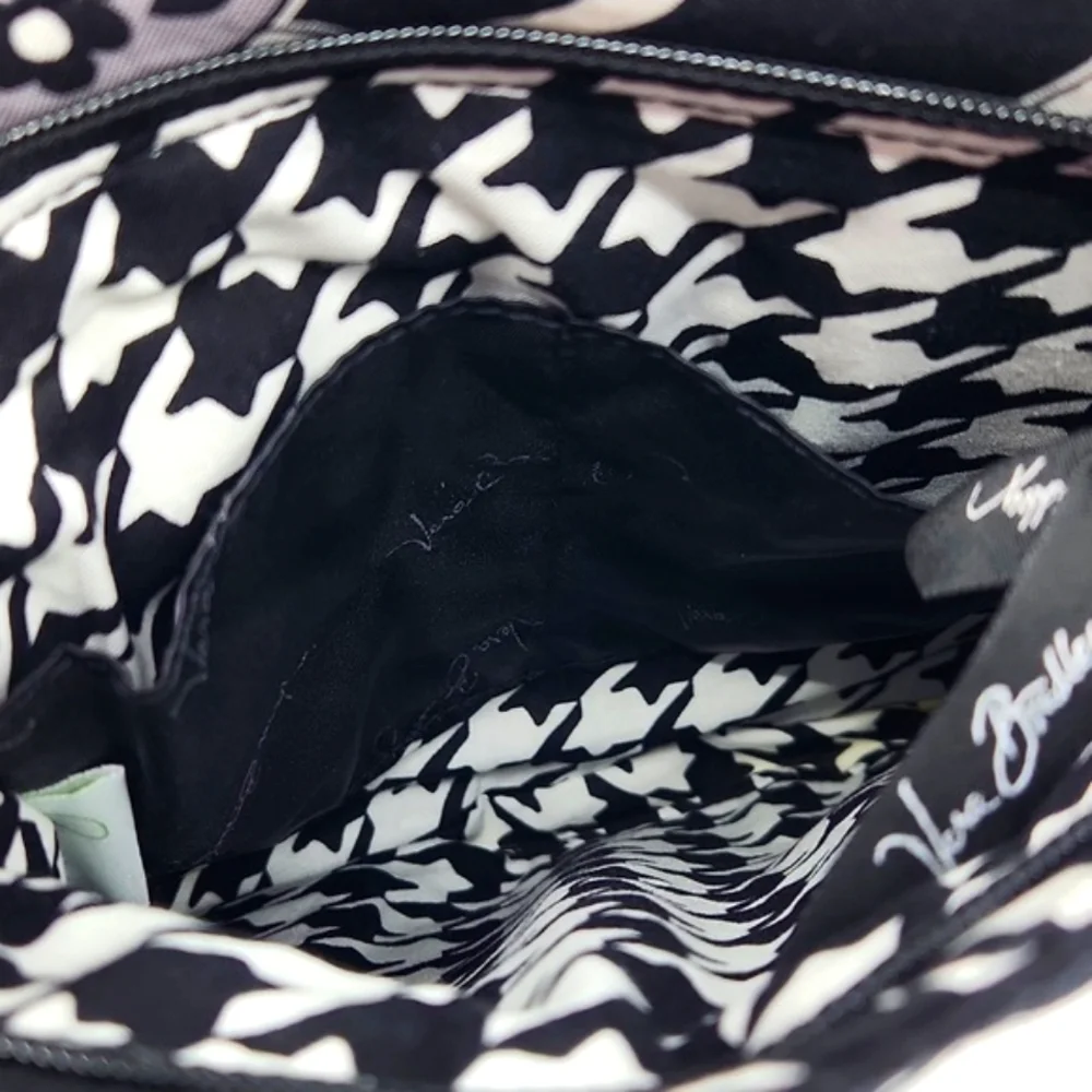Vera Bradley NWT Floral Black and White Crossbody - Picture 4 of 10